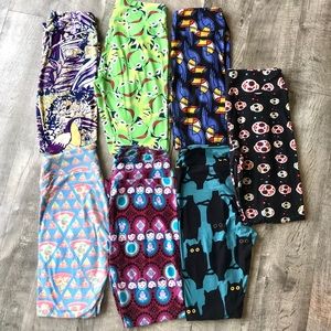 Lularoe leggings Bundle of 7!